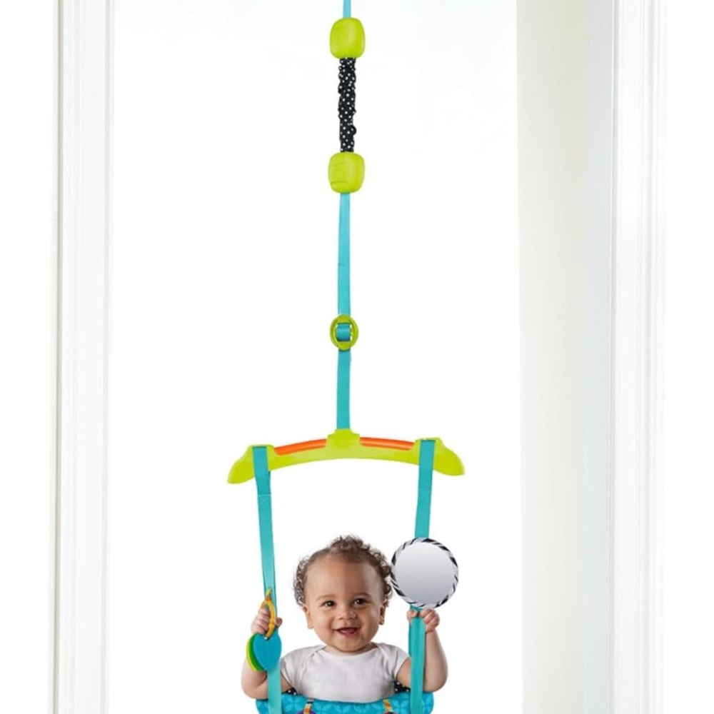 Blue and Green Doorway Jumper